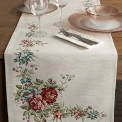 Bieżnik gobelinowy 40x100 w kwiaty