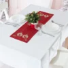 Bieżnik świąteczny czerwony 24x85 Błyszczący Renifer