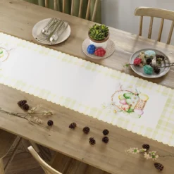 Bieżnik wodoodporny 38x160 Wielkanocny Koszyk