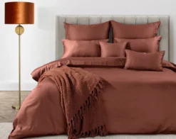 Ekskluzywna pościel marsala 220x200 Ewa Minge
