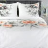 Ekskluzywna pościel Premium 220x200 w brzoskwiniowe róże