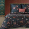 Ekskluzywna pościel Terra Collection granatowo bordowa 160x200 Morocco