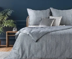Ekskluzywna pościel Terra Collection jeans 160x200 Palermo