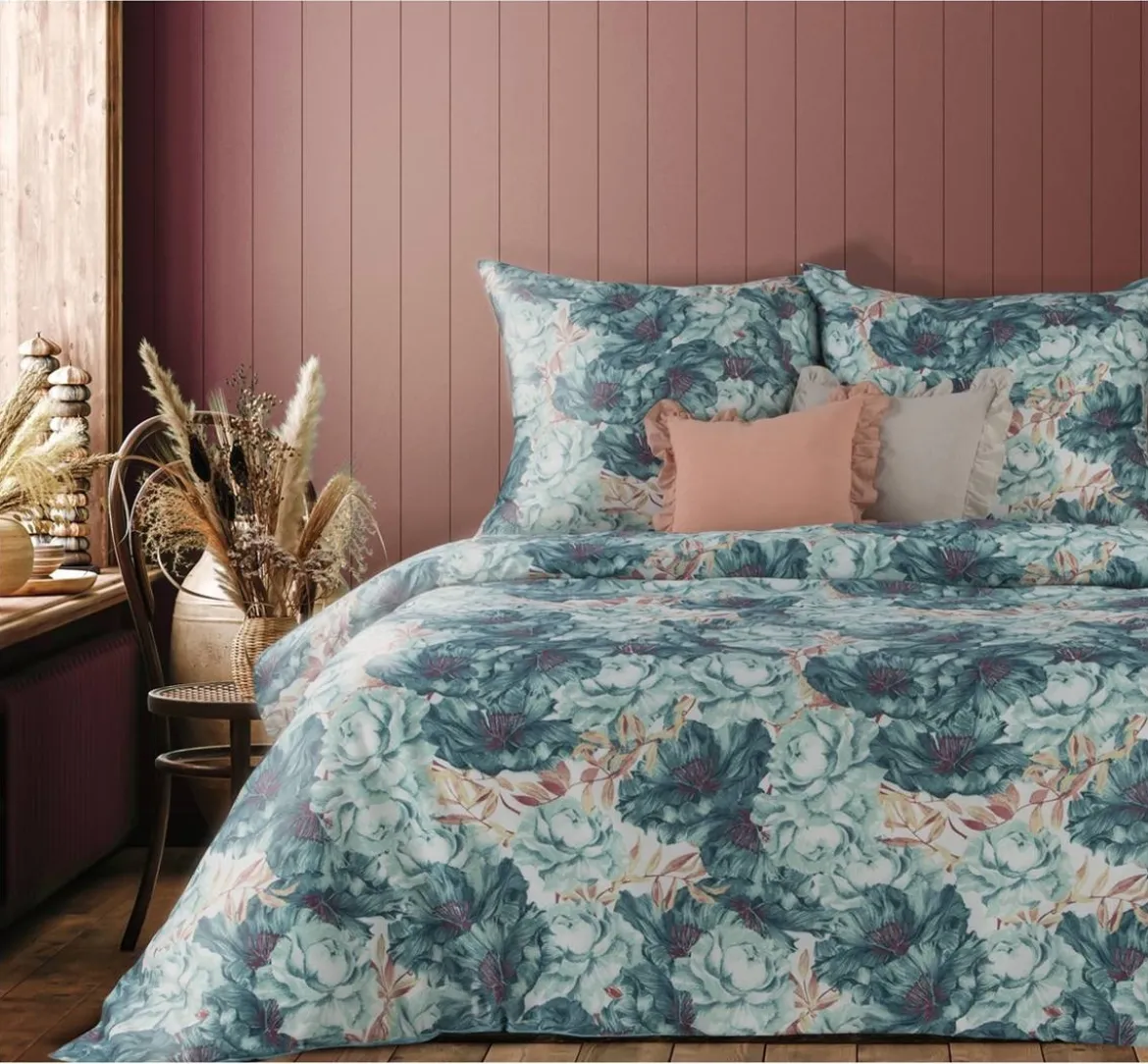 Ekskluzywna pościel Terra Collection w kwiaty 160x200 Avinion