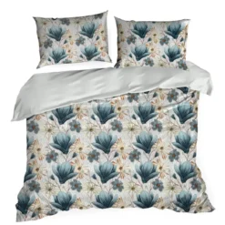 Ekskluzywna pościel Terra Collection w kwiaty 160x200 Montenegro