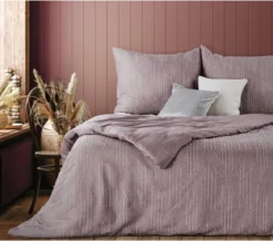 Ekskluzywna pościel Terra Collection wrzosowa 160x200 Avinion