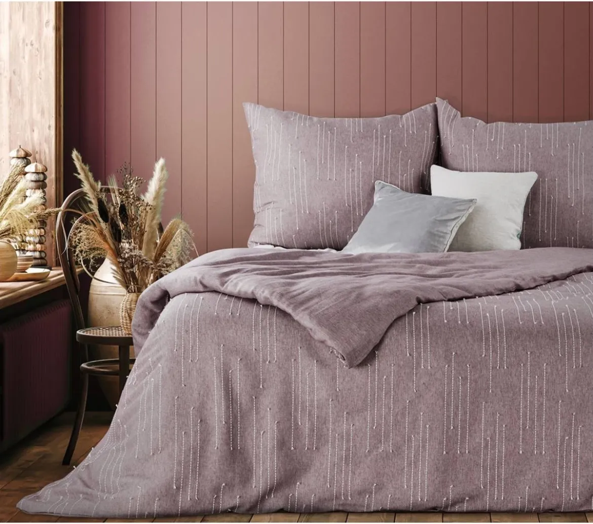 Ekskluzywna pościel Terra Collection wrzosowa 220x200 Avinion