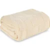 Koc beżowy 130x170 Pled