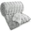 Koc Bubble 220x200 srebrny
