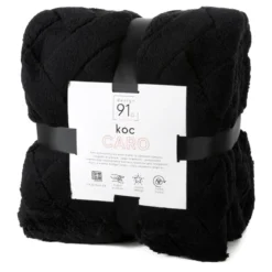 Koc Caro 170x210 czarny