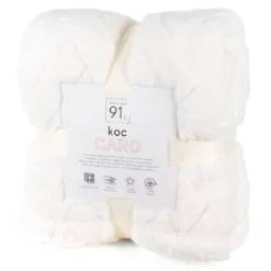 Koc Caro 170x210 kremowy