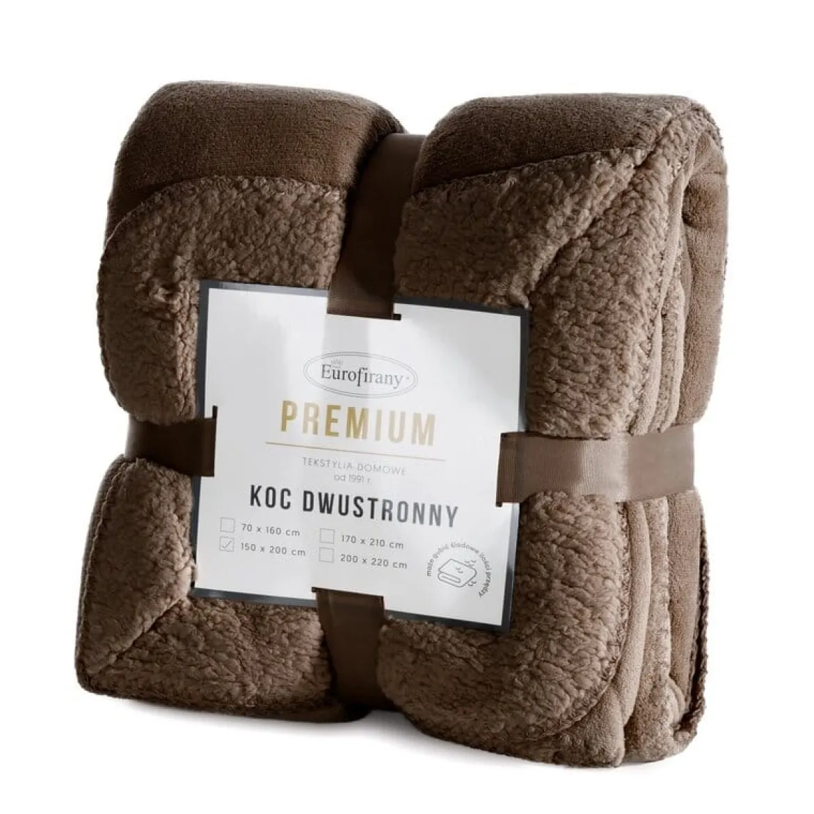 Koc Tedy 150x200 ciemno brązowy