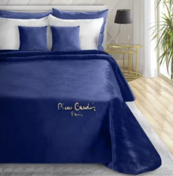 Koc 160x240 granatowy Pierre Cardin