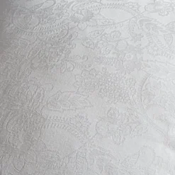 Komplet pościeli adamaszek 160x200 białej z żakardowym wzorem