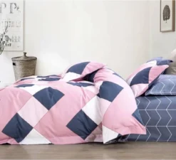 Komplet pościeli dwustronnej 200x220 w romby