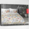 Komplet pościeli Home Satin z satyny bawełnianej 160x200 w kolorowe wiosenne kwiaty
