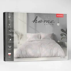 Komplet pościeli Home Satin z satyny bawełnianej 160x200 w pastelowe kwiaty