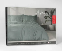Komplet pościeli Home Satin z satyny bawełnianej 160x200 w zieleń szałwiową