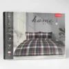 Komplet pościeli Home Satin z satyny bawełnianej 160x200 klasyczna krata