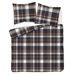 Komplet pościeli Home Satin z satyny bawełnianej 160x200 klasyczna krata