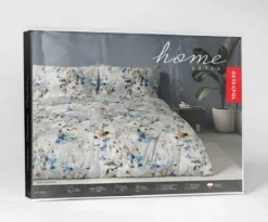 Komplet pościeli Home Satin z satyny bawełnianej 220x200 w akwarelowe kwiaty