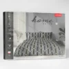Komplet pościeli Home Satin z satyny bawełnianej 220x200 w geometryczne pierścienie