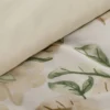 Komplet pościeli Sonia 100% bawełniana 220x200 w duże kremowe kwiaty