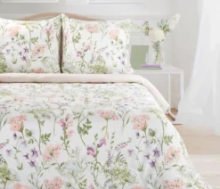 Komplet pościeli Sonia 100% bawełniana 220x200 w kolorowe kwiaty