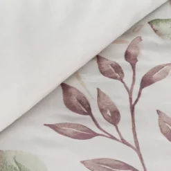 Komplet pościeli Sonia 100% bawełniana biała 220x200 w liście