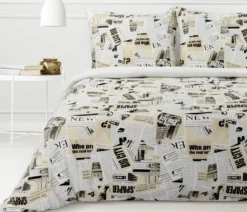 Komplet pościeli Sonia 100% bawełniana 140x200 gazeta
