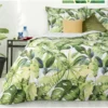 Komplet pościeli z bawełny satynowej 220x200 Monstera