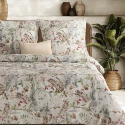 Komplet pościeli z bawełny satynowej Spring 220x200 florystyczne motywy