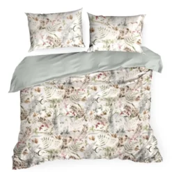 Komplet pościeli z bawełny satynowej Spring 220x200 florystyczne motywy