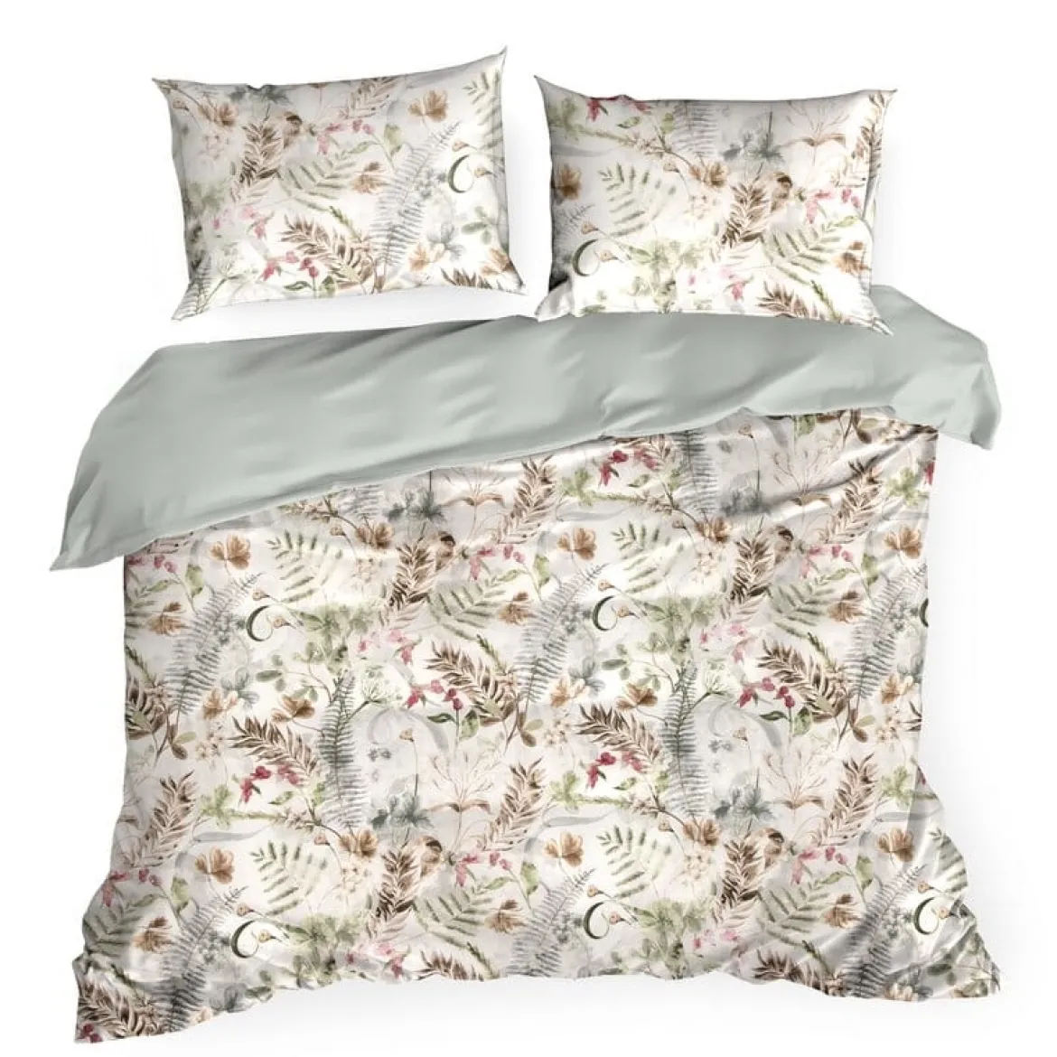 Komplet pościeli z bawełny satynowej Spring 220x200 florystyczne motywy
