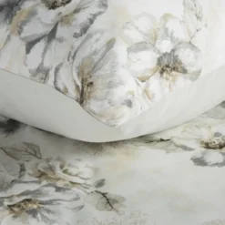 Komplet pościeli z bawełny satynowej Spring 220x200 w beżach i szarościach