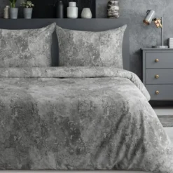 Komplet pościeli z bawełny satynowej Spring 220x200 w modny betonowy wzór