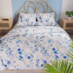 Komplet pościeli z bawełny satynowej 160x200 Florisse