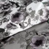 Komplet pościeli z bawełny satynowej 160x200 Nika Hibiskus Lilia Wiśnia
