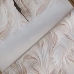 Komplet pościeli z bawełny satynowej kremowej 160x200 Calm