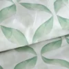 Komplet pościeli z bawełny satynowej 160x200 miętowy wzór geometryczny