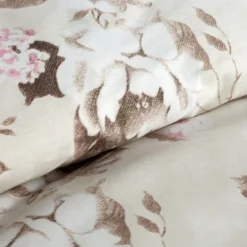 Komplet pościeli z bawełny satynowej Spring 160x200 romantyczny wzór kwiatowy w pastelowych kolorach