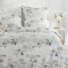Komplet pościeli z bawełny satynowej Spring 160x200 w beżach i szarościach