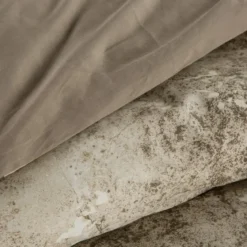 Komplet pościeli z bawełny satynowej Spring 160x200 w piaskowy kamienny wzór