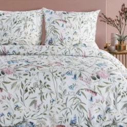 Komplet pościeli z bawełny satynowej Spring 160x200 wzór kwiatowy
