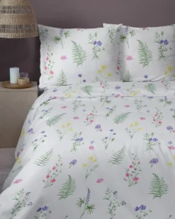 Komplet pościeli z satyny bawełnianej 220x200 drobne kwiaty Home Satin