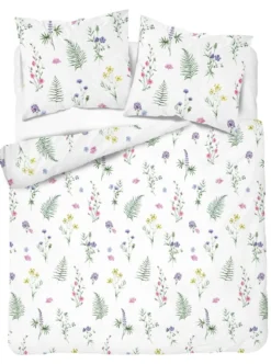 Komplet pościeli z satyny bawełnianej 220x200 drobne kwiaty Home Satin