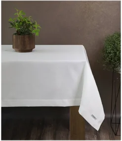 Obrus Ellen 140x400 biało srebrny