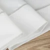 Obrus Madele 145x300 biały ze srebrną lamówką