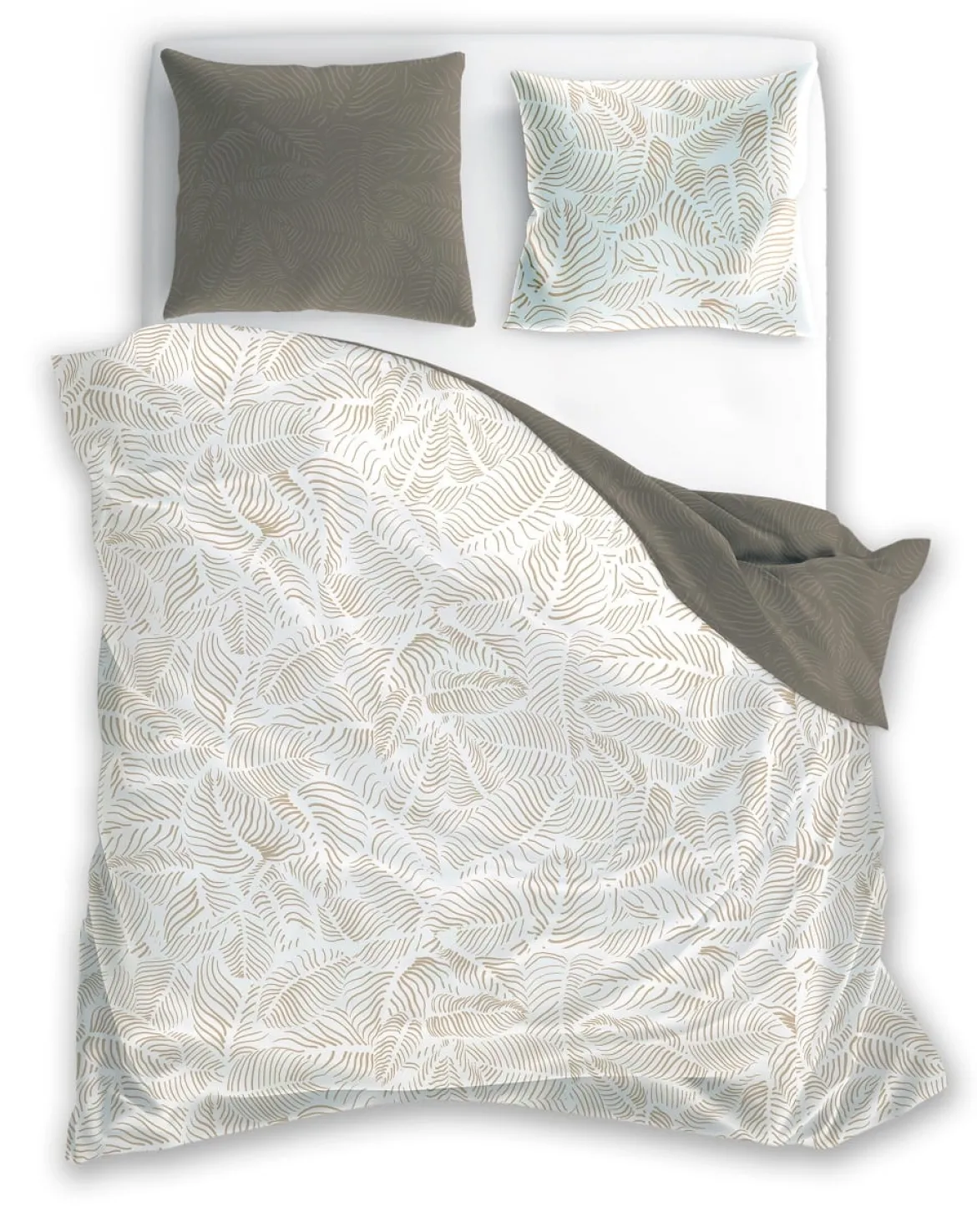 Pościel bawełna satynowa Milagro 160x200 Botanic Calm