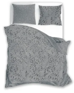 Pościel bawełna satynowa Milagro 160x200 Grey Botanica